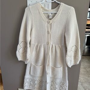 H&M Cream Knit Sweater long vest
